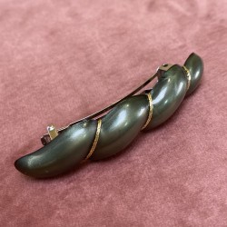Barrette vert olive