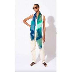 Foulard optique bleu