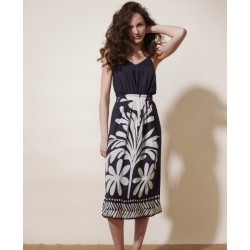 Robe louizon - lumière Navy