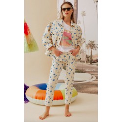 pantalon elias sea bleu -...
