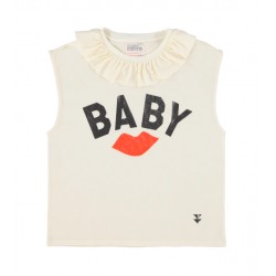 T-shirt lin & coton - red...